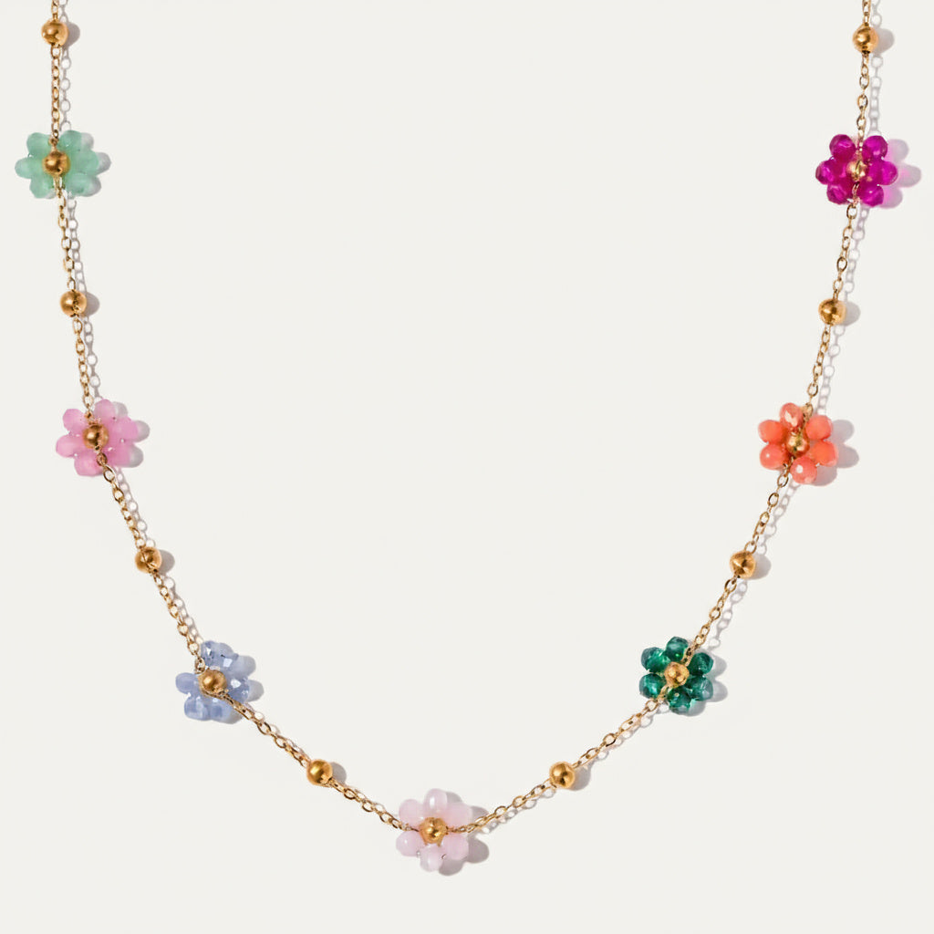 Zafalata Floral Gold Necklace