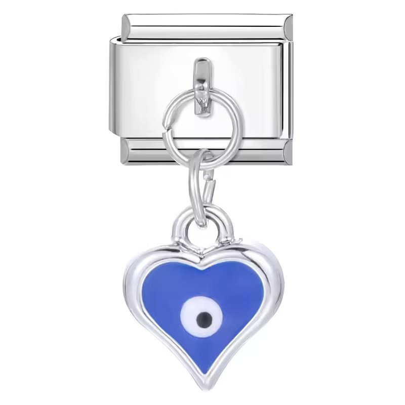 BLUE HEART EVIL EYE