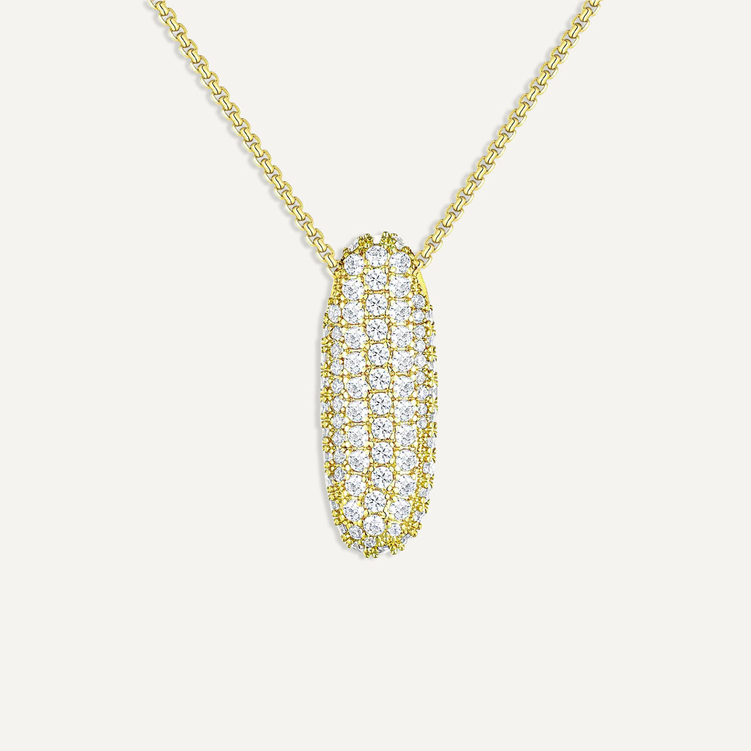 Initial Bubble Diamond Necklace