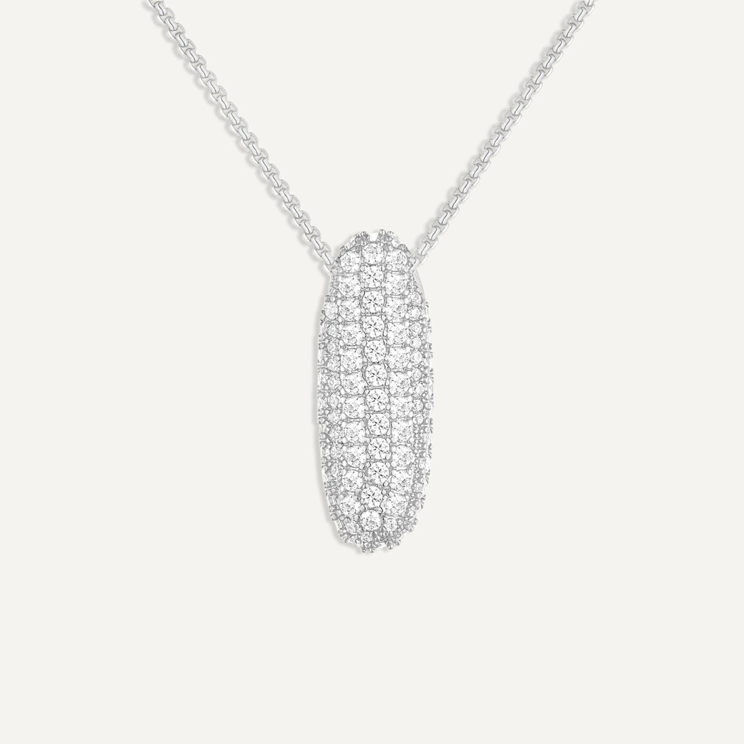 Initial Bubble Diamond Necklace