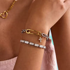 Punk Chain Cross Bracelet