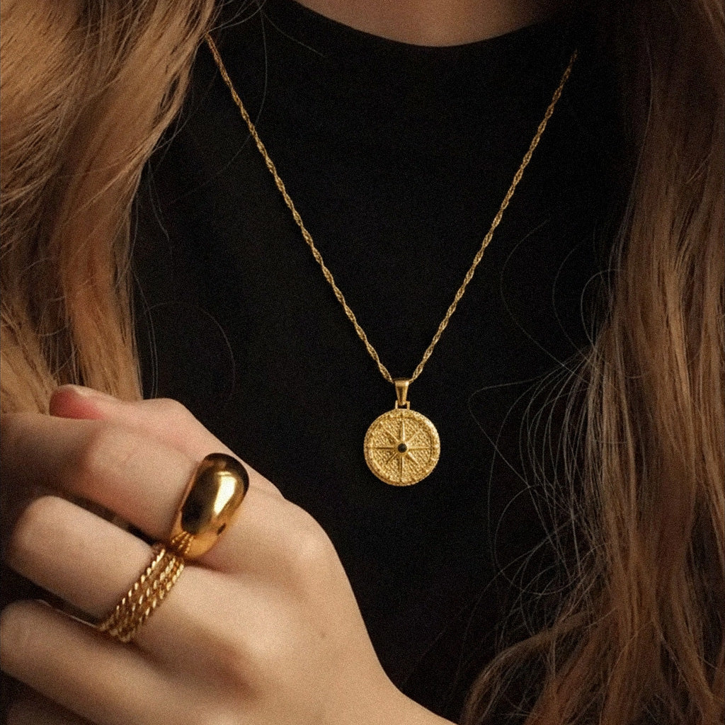 Compass Pendant Necklace