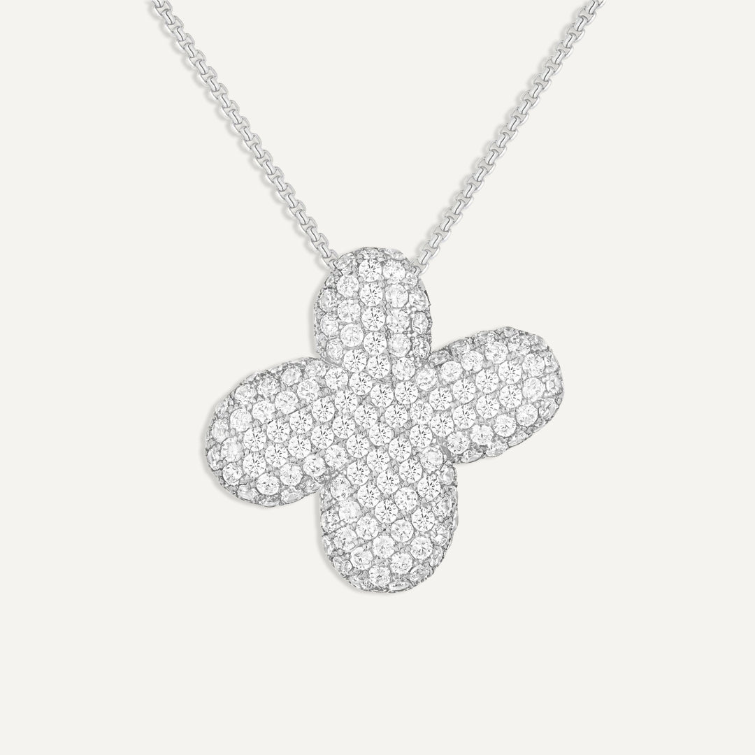 Initial Bubble Diamond Necklace