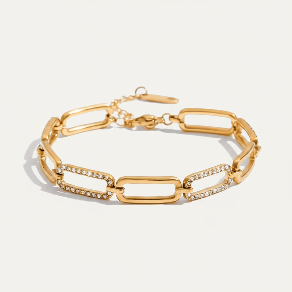 Diamond Link Chain Bracelet